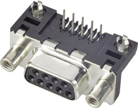 FCI D-SUB D09S33E4GV00LF Listwa żeńska D-Sub 90 ° Ilość styków: 9 do PCB 1 szt.