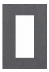 Maskownica w kolorze stalowym (ST) CDN-M-M ST, dedykownana pod ramkę CDN-R-S-AL