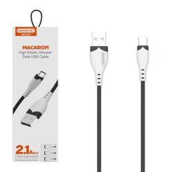 KABEL USB C 2,1A SOMOSTEL 1,2M CZARNY