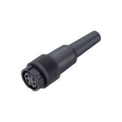 Binder 99-0606-00-03 Female 4-6mm Cable Mnt 3 Pin with Solder Termination