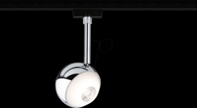 96807 URail LED rail spotlight Capsule II, 440 lm, 6.3 W, 2700 K, blac