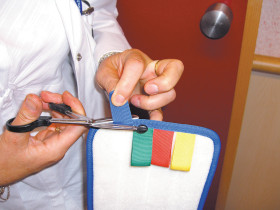 Głowica mopów, 40cm, Niebieski, Mikrowłókno, do uzytku z: Rama i uchwyt Hygen