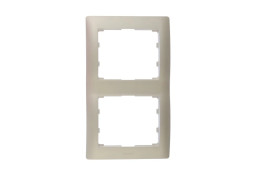 SISTENA LIFE Ramka podwójna pionowa pearl 771506