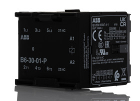 Stycznik 240 V ABB styki: 3 4 kW 20 A 3NO Szyna DIN GJL1211009R8010 B6-30-01-P 220-240V AC