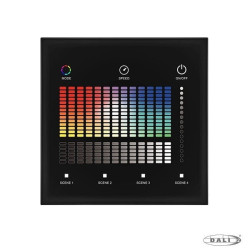 Naścienny panel dotykowy DALI master LED RGBW 24V/Bus TD4-S(B)