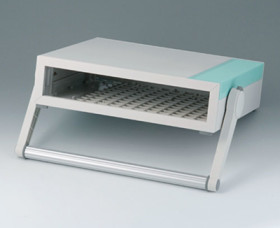 ABS enclosure, (L x W x H) 260 x 245 x 74 mm, gray white (RAL 9002), IP40, B2210105