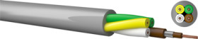 PVC control line Flextronic LiY-DY-Y 8 x 0.25 mm², shielded, gray, 140802500