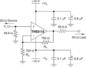 Dual, Low-Noise, High Output Current, 110-MHz Amplifier with Shutdown