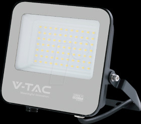 232166 LED floodlight, 50 W, 6750 lm, 4000 K, black, IP65, CREE chip