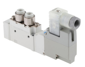 Pneumatyczne zawory elektromagnetyczne SMC 5/2 230V ac 5/2 portowy