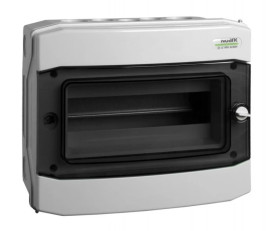 Rozdzielnica modułowa 1x12 natynkowa IP65 drzwi przeźroczyste PHS