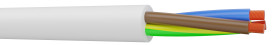 Kabel zasilający 3 Core PVC Sheath Biały, 300/500 V