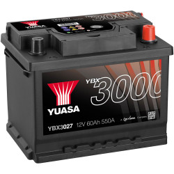Yuasa YBX3027 Car Battery 60Ah T1 Pin SMF 1piece