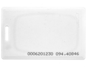 Karta zbliżeniowa gruba 2 mm biała 125 kHz KT-STD-2