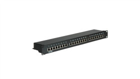 Value Patch Panel Kat.5E (Klasa D) 19, 24P, Ekranowany, Czarny