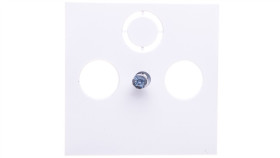 Lumina Płytka Czołowa Do Gniazd Rtv-Sat Biała Wl6310