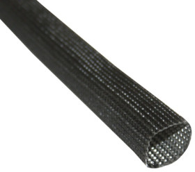 Fiberglass braided sleeve, inner Ø 6 mm, gray, halogen free, -30 to 250 °C, 06370111013