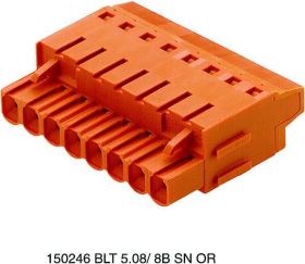 Weidmüller 1890400000 Obudowa złącza pin żeńskiego na kabel BLT 5.08/20/180LR SN OR BX, wire-to-board, piny: 20, 27 A, 1