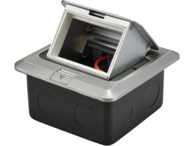 Puszka podłogowa ALU IP44 3M 1,5x 45x45 NEKU