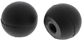 Pokrętło mocujące M4 średnica pokrętła 15mm średnica gwintu: 4mm Kulowy Otwór gwintowany