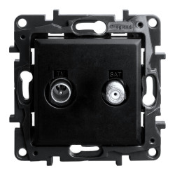 Gniazdo TV-SAT końcowe czarne Niloe Step 863583