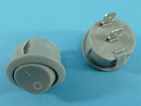 10A/250V HQ GREY ON-OFF 2-PIN/2-POZ OKR.
