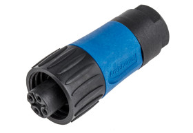 Złącze wielostykowe przemysłowe 3 + PE-pinowe Montaż na kablu Gniazdo Amphenol Industrial