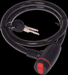 Bike - bike lock, Ø 12 mm, 80 cm, black