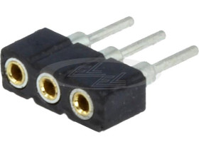 gniazdo precyzyjne proste 1x3 piny R=2,0mm 831-41-025-10-001000 MILL-MAX