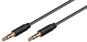 Kabel łączący audio AUX, 3,5 mm stereo 3-pinowy, cienki, CU - Długość kabla 3 m