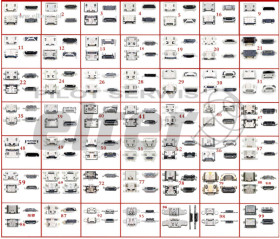 Zestaw gniazd microUSB 50sztuk