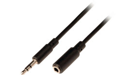 Złącze AUX złącze A: Jack stereo 3,5 mm złącze B: Jack stereo 3,5 mm długość 1m Nedis Czarny rodzaj A Męskie rodzaj B