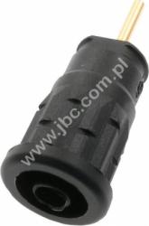 SEP 2630 S1.9 SW Gniazdo bezp. 4mm, bolec 1,9x12mm, 24A, czarny, Hirschmann, 972363100, SEP2630S1.9SW