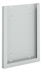 Kieszeń na dokumenty, typ: Uchwyt biurkowy na dokumenty, Szary, Blacha stalowa