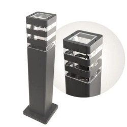 Słupek ogrodowy Santa 1x E27 50cm antracyt