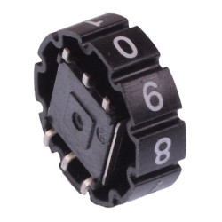 DH101ARSMT004 APEM Right Hand 0-9 PCB Thumbwheel Switch