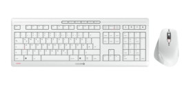 Zestaw klawiatura + mysz, JD-8550DE-0, Biały, Bezprzewodowe, QWERTZ, Ergonomiczna