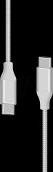 217086 Sync &amp; charging cable, USB-C™ -&gt;USB-C™, 1.5, silver