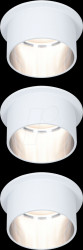 93385 Recessed light Gil, 3 x 6 W, 470 lm, 2700 K, matt white/iron