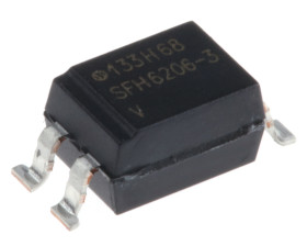 Transoptor SFH6206-3T 1-kanałowy AC 100 % Powierzchnia Montaż powierzchniowy 4-pinowy Vishay