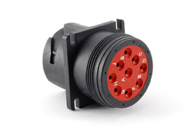 Złącze wielostykowe przemysłowe 9-pinowe Montaż na kołnierzu Wtyczka Amphenol Industrial