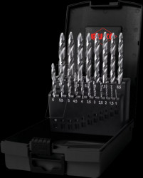 259214RO 19-piece UC twist drill bit set, FLOWSTEP TIP, HSS