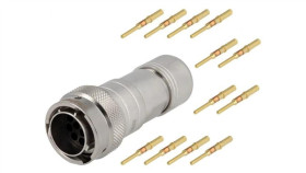 Rt061412pnh-K Złącze Okrągłe Wtyk Na Przewód 12Pin Męski Zaciskanie Ip67