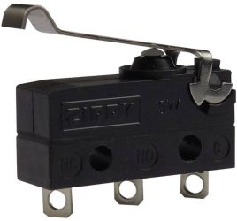 Zippy SW-05S-04A0-Z Mikroprzełącznik SW-05S-04A0-Z, 1 zestyk przełączny, 250 V/AC, 6 A, 1 szt.