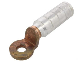 BM70608 Końcówka oczkowa o otworze M12, przekroju przewodu 185mm², zaciskana na przewód