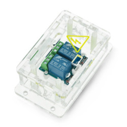 Moduł przekaźników Grove 2 kanały z optoizolacją - 10A/250VAC - cewka 5V + obudowa