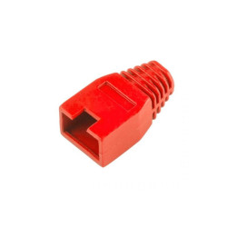 OSŁONA GUMOWA 8p8c RJ45 CZERWONA / 0155 - 10szt
