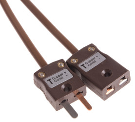 Kabel termopary/przewód przedłużający T dł. 2m 7/0,2mm -10 → +105 °C PVC 2-żyłowy Nieekranowany