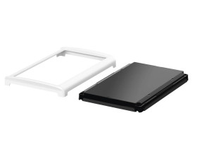Bopla BOV 2114_ FO 9003 D 9005 (48316435) - czarna pokrywa BoVersa z otwartym białym design coverem (210 x 140 x 24 mm)