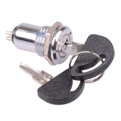 3333A 2 Position On-Off 16mm Metal Key Switch NO/NC Keys Alike
